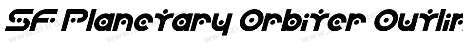 SF Planetary Orbiter Outline字体转换